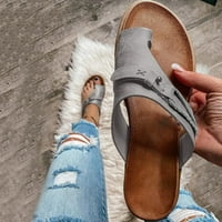 Sandale za žene djevojke ortopedske ravne cipele prstenasti klizni flip papuče casual mekane retro bohemijske tankog sandale za plažu cipele