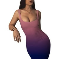 Giligiliso Cleariance ljeto teže za žene Žensko ljetno print seksi spremnik haljina bez rukava bez rukava