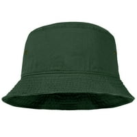 Kašika za muškarce Žene Unizno pamučno pakovanje Sklopivo ljeto putovanje na otvorenom ribolovni šešir - lxl tamno zelena