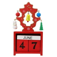 Drveni božićni kalendar Božićni ukras za ukrašavanje Ornamenta