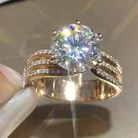 OZMMYAN prsten na otvorenom kamera Bežični luksuzni rez ženski angažman za angažman za vjenčanje nakit poklon za manje