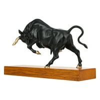 Snažna bull brončana skulptura puna zamaha snage životinjske skulpture bika