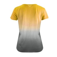 Ženska lagana majica s dugim rukavima Ljeto Print Veliki kratki rukav labav 3D majica kratkih rukava Ženski print