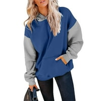 Umitay pulover džempere za žene ženske jesenje i zimske spajanje pulover dukserice s kapuljačom runo