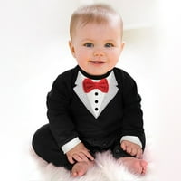 Dječja odjeća 0-18 mjeseci TODDLER Baby Boys Pamuk pamuk dugih rukava Gentleman Outfit Tip Print Casual