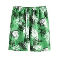 Zpanxa Muške kratke hlače Elastični pojas Brze suho plivanje kratke hlače sa mrežnim oblogom Casual Sports Print Plaže Kratke hlače Green M