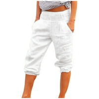 Ženske pantalone odjeće pod $ ženskim hlačama u širokim nogama pamučne pantalone ravne hlače casual