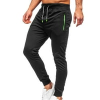 Muške teretne hlače Classic Fit džepni vučnica Čvrsta boja Muške sportove Muške Joggers Slim Fit Typed Sweatpants Pantalone