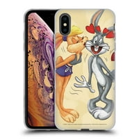 Dizajni za glavu službeno licencirani Looney Tunes sezona Bugs Bunny i Lola Bunny Mekani gel Kućište kompatibilno s Apple iPhone XS max