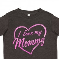 Inktastic volim moju mamu u ružičastom kredu srčanim poklon majicama majica majica ili mališana