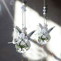 Fule K Crystal Ball Viseći kristalno staklo Očisti loft hodnik Garden Dekoracija