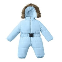 Jaknski kaput Romper Winter Baby Debeo Boy Girl Outerwear Topla s kapuljača odijela & Set Kids Bibs
