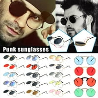 Nova vintage Steampunk Flip sunčane naočale retro okrugle metalne sunčeve naočale za retro muškarce
