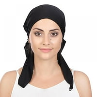 Slip-na prethodno vezanim šal glavom za žene Headwear muslimansko šešir turban beanie kape glava glava za glavu za žene djevojke