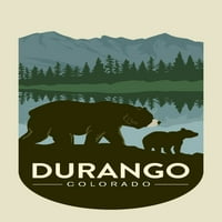 Durango, Kolorado, Grizzly Bear i Cub, Contour
