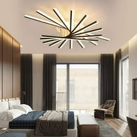 Oukaning Moderne glave stropnog svjetla LED luster za ispiranje sa daljinskim upravljačem za dnevnu sobu spavaću sobu