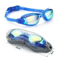 Elbourn plivajuće naočare sa klipnim utikačem za rublje, naočare za plivanje za odrasle muškarci za
