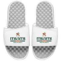 Muški Islide White Miami uragane Split Bar Slide Sandals