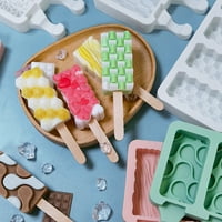 3D DIY silikonski sladoled kalup ručno izrađen ekološki prihvatljiv popsicle mousse desert zamrzivač sok od ledenog kocke ladice Barlel Maker kalup, rešetke