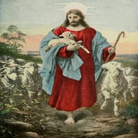 Isus Nazareta dobrog pastirnog postera ispisa nepoznatog