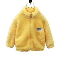 TODDLER Baby Winter kaput, puna boja plišana odjeća, gusta topla kaputi sa kapuljačom, dinosaur Teddy