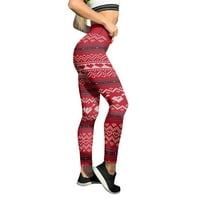 Ženske hlače Pilates Love Print Valentine's Day Stripes Duge Ležerne modne pantalone