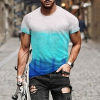 Asdoklhq Clearence, ljetni pad muški vrhovi zazor pod $ muški modni ljetni dekolte majica 3D štampanje