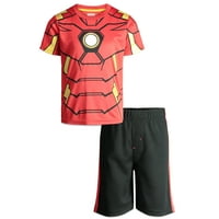 Marvel Avengers Iron Man Boys 'Majica i kratke hlače Set odjeće, TODDLER