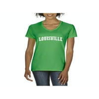 Ženska majica V-izrez kratki rukav - Louisville