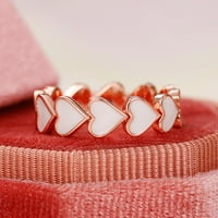 Prstenovi bez zuba modni dizajn srca nakit za prsten za vjenčanje Žene Komplementirati angažman poklon