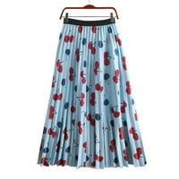 Suknje za vježbanje suknja Ispiši struk s ljuljačkim strukom cvjetni midi suknje na mići ženske suknje
