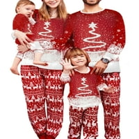 XKWYSHOP božićne pidžame za porodičnu podudaranje star staklene vrhove vrhova hlača odijelo za spavanje Xmas Jammyes za žene