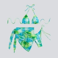 Lopecy-Sta ženski modni krakoviti gradijentni gradijentni ispis Split bikini seksi ženski kupaći kostimi