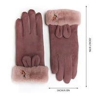 Haxmnou Dame Fashion Topne rukavice Jahanje na otvorenom Vožnja slatka luka plus dodirnute nepusnice