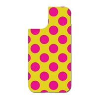 Razlikovanje Custom kožnim naljepnicama Kompatibilan je s OTTERBO Branitelj za iPhone Pro - Žute vruće ružičaste tačke polka