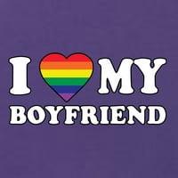Divlji Bobby, volim svog dečka Pride LGBT ponos ženski trkački rezervoar, ljubičasta žurba, x-velika