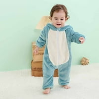 Mikilon jesen zimn za dijete dječje dijete dječje pidžame plišane jednodijelno zasebno odijelo za bebe odjeću za djevojčice 6-mjeseci plava u prodaji