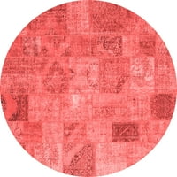 Ahgly Company u zatvorenom okrugli patchwork Crveni prijelazni prostirci, 5 'krug