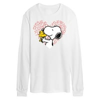 Kikiriki - Snoopy Woodstock XO Heart - Muška majica dugih rukava