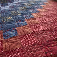 Donna Sharp Chesapeake Trip Pamuk King Quilt - tkani višebojni prekrivači -Tradicionalni pamuk