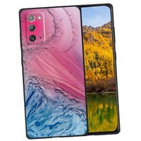 Blue-mramor - telefon, deginirani za Samsung Galaxy Note 5g Case Muške žene, fleksibilna silikonska