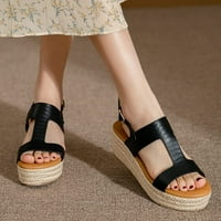 Dabuliu kline sandale za žene s lukom potpore ljetna platforma peep-toe klizne cipele casual niska peta