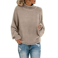 Hupta džemperi za žene moda Jesen zimski pleteni džemper debeli navojni pulover duks Turtleneck