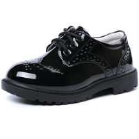 Dječačke haljine cipele školske uniforme cipele Udobne čipke Oxford cipele Loafer ravno crno dijete