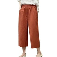 Fanxing za uklanjanje ženskih plus veličina visokog struka Tvrtne hlače Yoga Joggers Lounge Pajamas Casual Lood Wide nogu S, M, L, XL, XXL, XXXL, XXXXL, XXXXXL