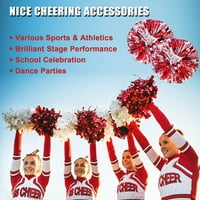 Ultrafun navijačice Pom Poms s rupama za prste metalne folije Cheer Pom Poms za ples, utakmice, timski