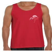 AwKward Styles Flamingo džepni rezervoar za muškarce Flamingo Patch Censters Flamingo Fitness košulje