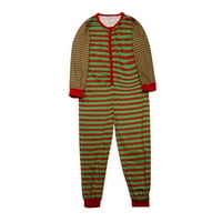 Scyoekwg božićne pidžame za obiteljski božićni uzorak Ispis Kuća za odmor Obitelj Tata Mom Kids Baby dugih rukava i duge hlače udobne otvorenom vratu Xmas odjeću za spavanje