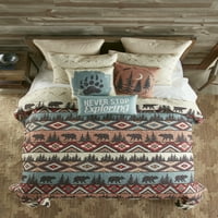 Vaš životni stil do Donne Sharp Bear Totem Tree Dekorativni jastuk