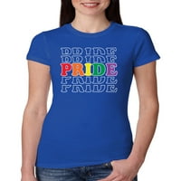 Rainbow LGBTQ Gay ponos ponovio je LGBT ponos ženske vitke, crno, mali